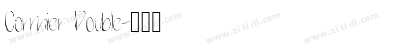 Cormier Double字体转换